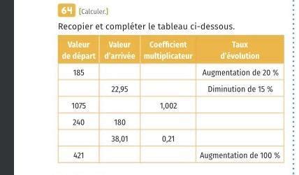 Bonjour Pouvez Vous Maider Svp Merci Calculer Recopier Et