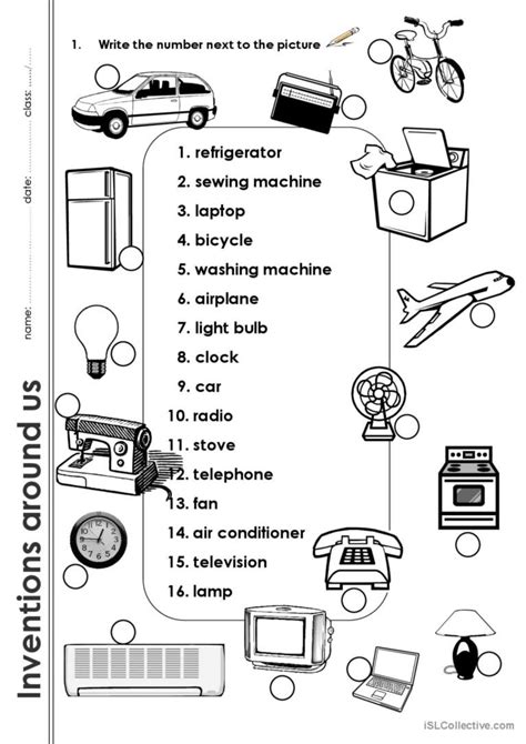 Inventions Around Us English Esl Worksheets Pdf Doc