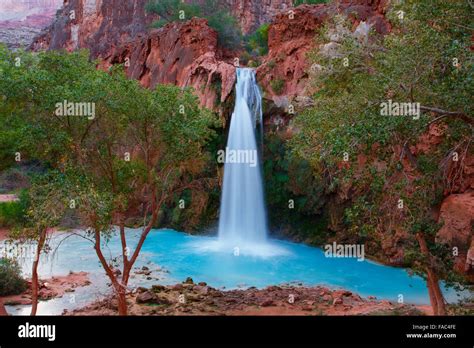 Havasu Falls Havasupai Indian Reservation Grand Canyon Arizona Stock