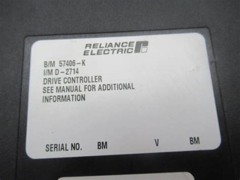 Baldor Reliance ABB Drive Controller Module 057406K 0 57406 K In