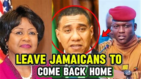 MUST SEE Ibrahim Traore Asks Jamaican PM Andrew Holness To Allow Black