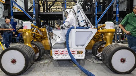 NASA Tests LTV Lunar Terrain Vehicle Prototype At Johnson Space