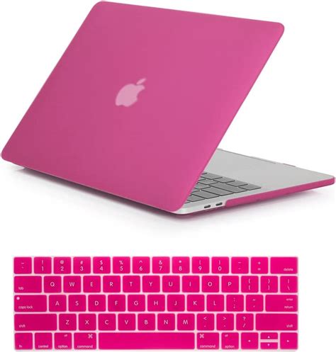 Rygou Compatible With Macbook Air 11 Inch Case Hot Pink 2017 2012 Model A1465 A1370