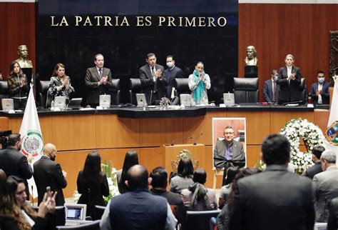 Rinden En El Senado Homenaje P Stumo Al Senador Faustino L Pez Vargas