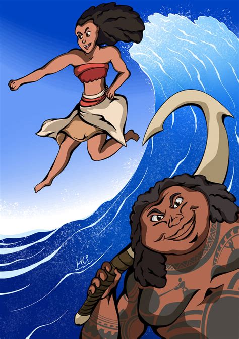 Moana and Maui by Galahound19 on DeviantArt