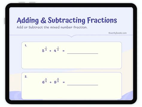 4th Grade Adding And Subtracting Fractions Worksheet 4 NF B 3 C