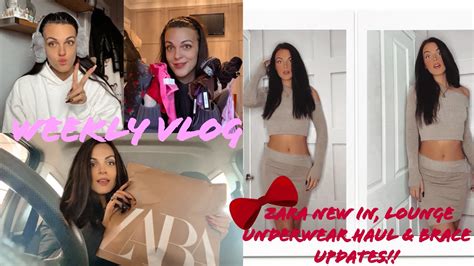 Weekly VLOG Am I Doing Vlogmas Zara New In Lounge Underwear Haul