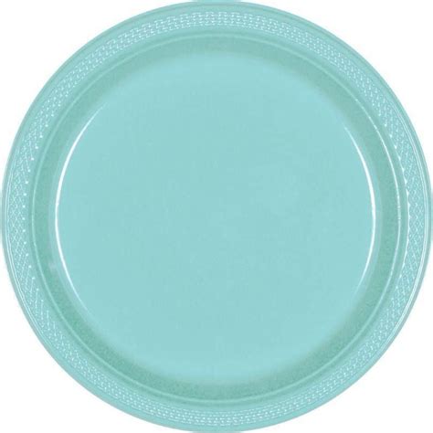 24 Pack Robins Egg Blue Paper Lunch Plates 18cm Robins Egg Blue Paper Lunch Robins Egg