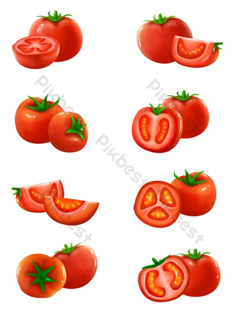 Tomato Cartoon Transparent Psd Png Images Free Download Pikbest