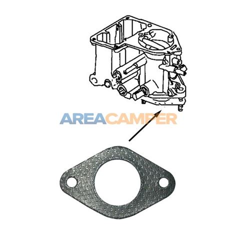 Junta inferior entre o carburador e o coletor de admissão para