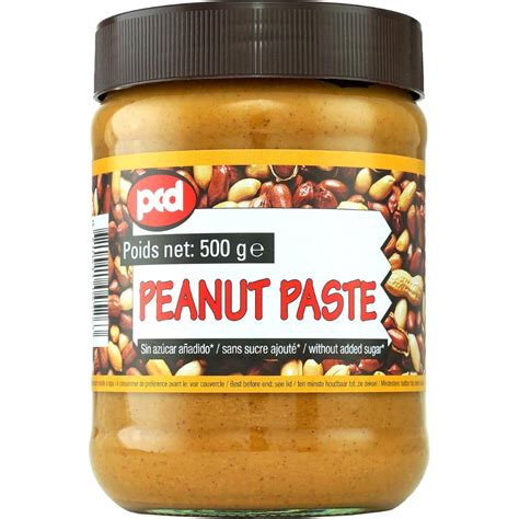 6x 500g Pcd Erdnusspaste Ohne Zuckerzusatz Peanut Paste Without