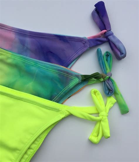 Surf Side Tie Dye Bikini Bottom Sunrise Reversible Etsy