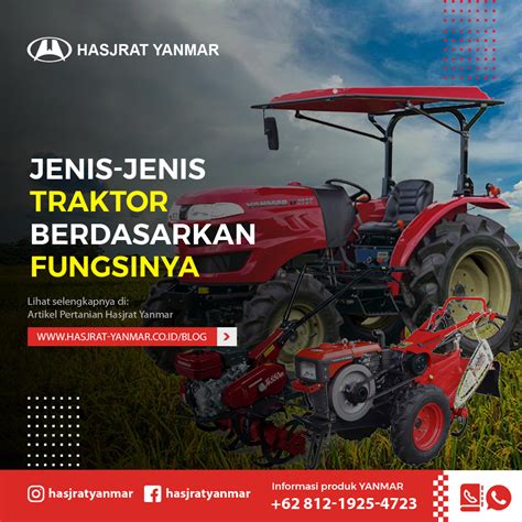 Mengenal Jenis Serta Klasifikasi Dari Traktor Pertanian Hasjrat Yanmar