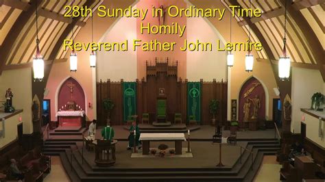 Th Sunday In Ordinary Time Homily Youtube