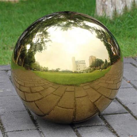 Stainless Steel Mirror Polished Sphere Hollow Ball Garden Ornament