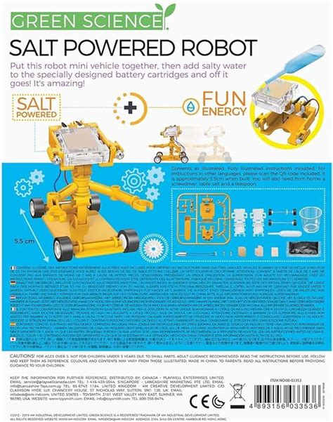 Green Science Salt Powered Robot