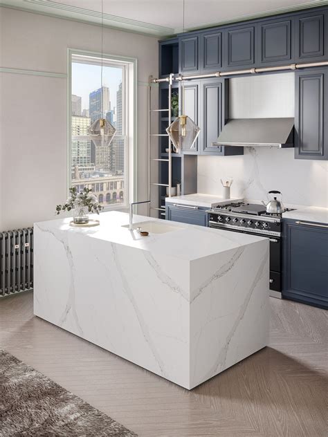 Reconstructed Stone Kitchen Worktop With Marble Effect CALACATTA ORO By