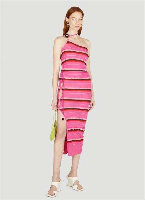 Jacquemus La Jupe Maille Concha Skirt In Pink Jacquemus