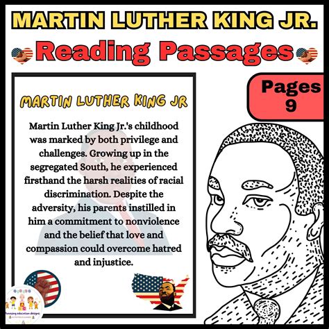 Reading Passages Worksheets Martin Luther King Jr Made By Teachers