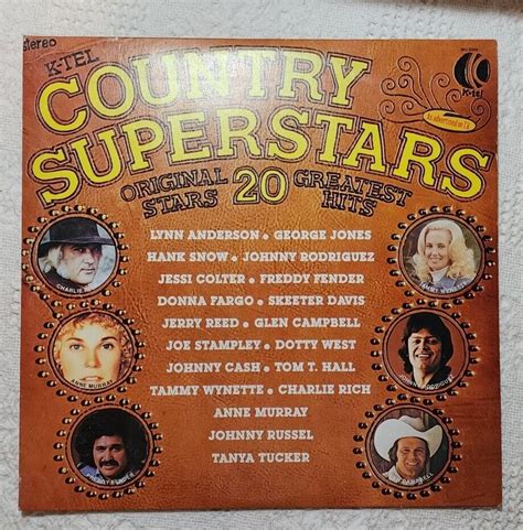 Vinyl K Tel COUNTRY SUPERSTARS ORIGINAL STARS 20 GREATEST HITS WU