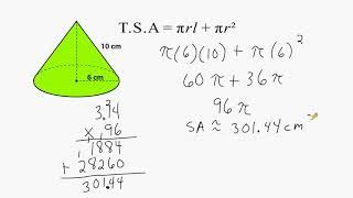 Total Surface Area of Cone - Brian Coleman