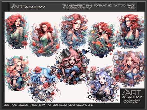 Second Life Marketplace - @PAA - Tattoo Texture Pack 537