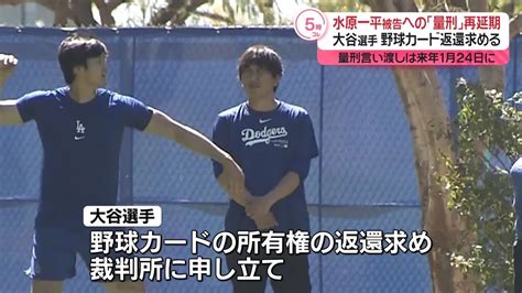 水原一平被告への量刑の言い渡し再延期 大谷選手、野球カードの返還求める（2024年11月28日掲載）｜日テレnews Nnn