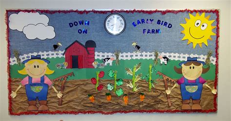 Farm Vegetable Bulletin Board School Displays Bulletin Boards