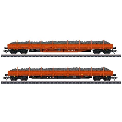 Märklin 047099 Spur H0 RTS Rungenwagen vierachsig orange Res Ep VI