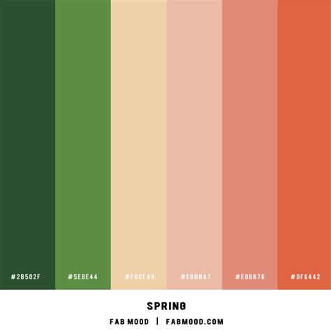 Light Pinkish-Orange and Green ― Color Scheme 47 1 - Fab Mood | Wedding ...