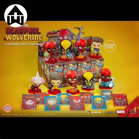 Jual Hot Toys Cosbi Cosbaby CBX183 Deadpool 3 Wolverine Blind Box Bobble Head Collection