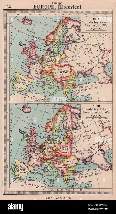 Map of europe 1914 hi-res stock photography and images - Alamy