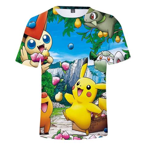 T Shirt Pokémon Pikachu Joyeux La Pokémon Boutique