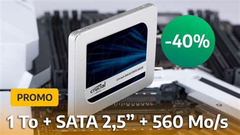 Promo Ssd Avec De R Duction Le Crucial Mx D To Affiche Un