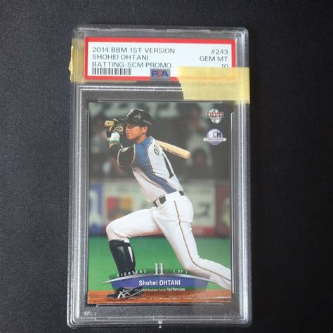 Yahooオークション Psa10 2014 Bbm 1st Shohei Ohtani Scm Promo