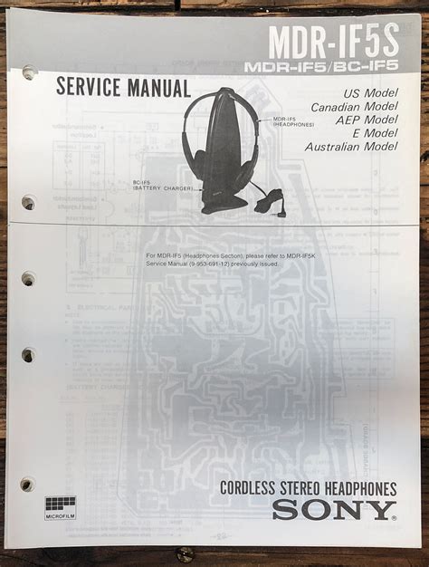 Headphones Service Manual *Original* – Vintage Audio Store - Vintage ...