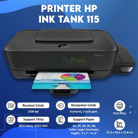 Jual Printer Hp Ink Tank 115 New Print Only Shopee Indonesia