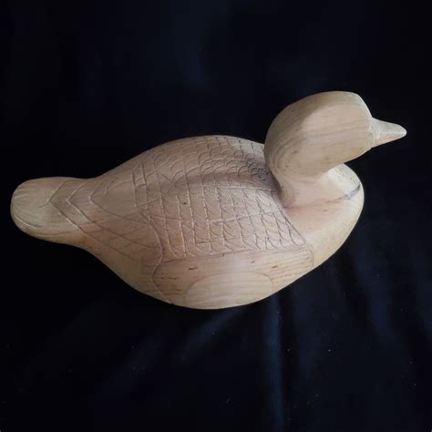 Duck decoy wood carving vintage - Sean Dillon-Fordyce