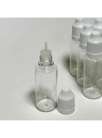 Флакон 20 мл ПЭТ с капельницей и крышкой 10 шт для косметики ручной ...