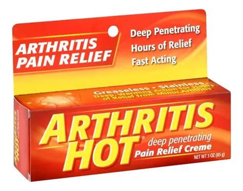 Crema Para Dolores Musculares Arthritis Hot 85gr Envío gratis