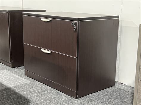 Espresso Two Drawer Lateral Filing Cabinet Pl Laminate By Performance Furnishings