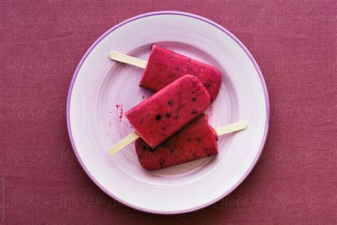 Homemade Forest Fruits Ice Pops By Stocksy Contributor Pixel Stories