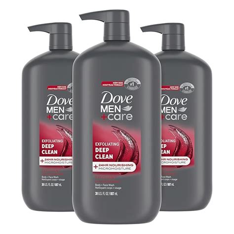 Amazon DOVE MEN CARE Body And Face Wash Exfoliating Deep Clean