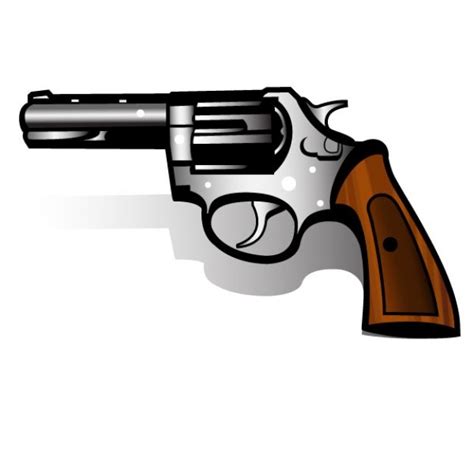 Pistola Magnum Revolver Ilustración Vectorial Descargar Vectores Gratis