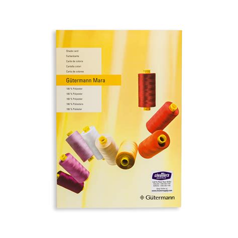 Gutermann 700-Color Thread Chart For Cleaner's Supply | Cleaner's Supply