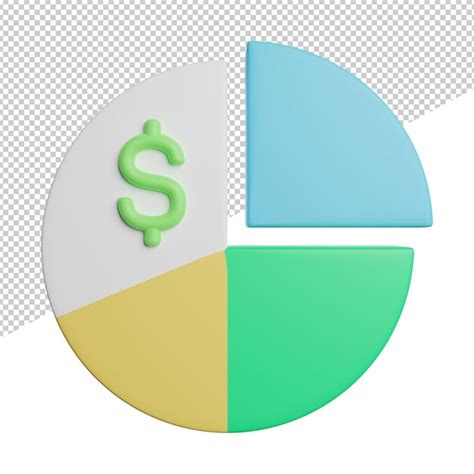 Premium PSD | Pie chart graph