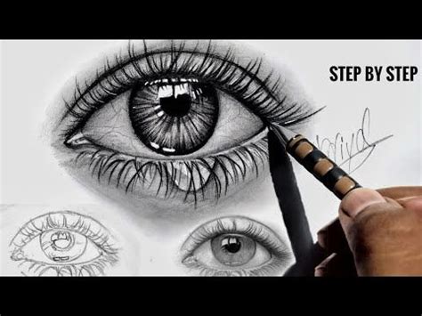 How to Draw Realistic Eye - Step by Step #Eyes - YouTube | Comment ...