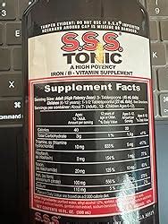 Amazon S S S Tonic Iron And Vitamin B Supplement High Potency