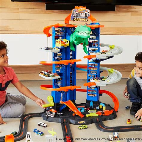 HOT WHEELS garažas su nusileidimo trasa Ultimate T Rex MamaLand