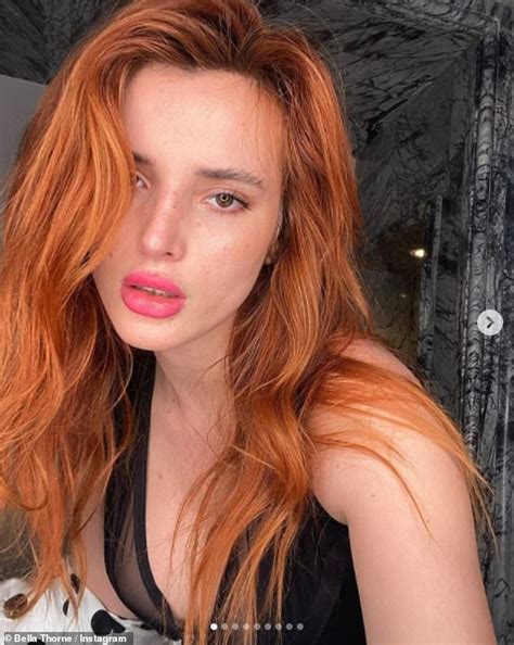 Bella Thorne Puts On A Very Racy Display As She Flaunts Her Cleavage In Skimpy Mesh Lingerie